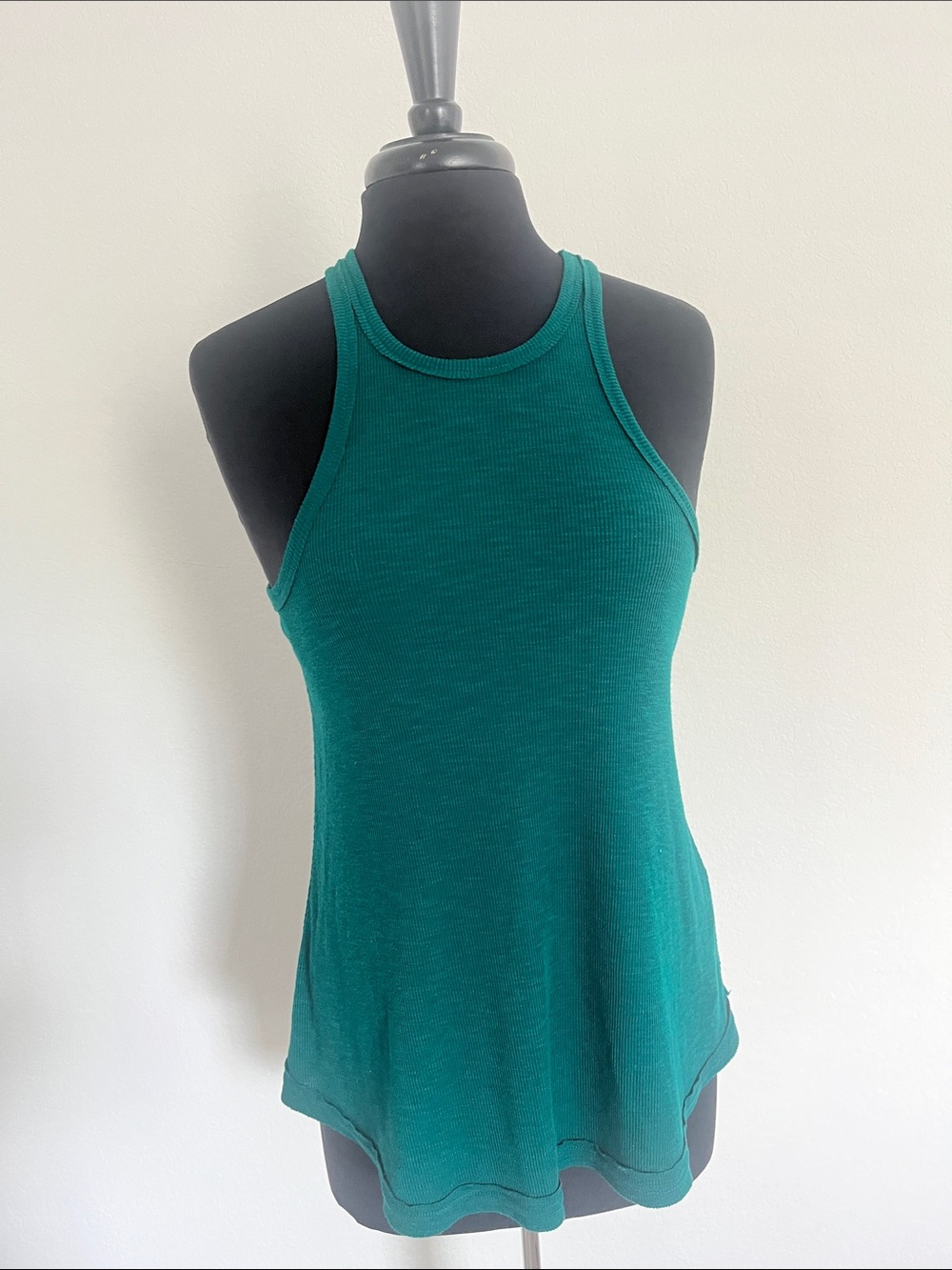 Free people Intimately Emerald Green Ribbed Tank Top